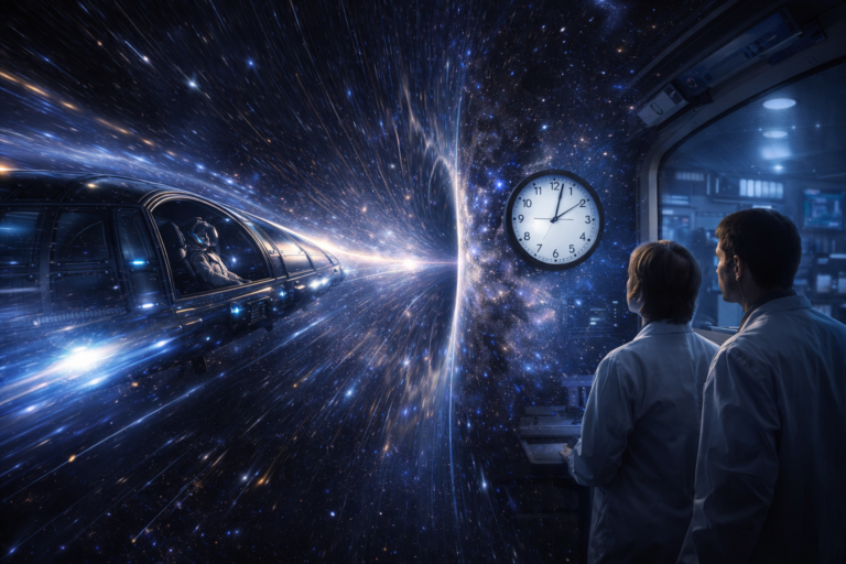 Relativistické zpomalení času: proč astronaut stárne pomaleji než pozorovatel na Zemi