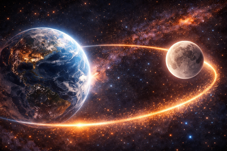 Proč Měsíc nepadá na Zemi: gravitační rovnováha, orbitální dynamika a fyzika pohybu