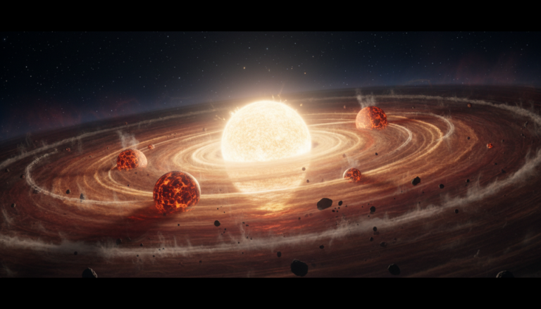 Protoplanetární disk Sluneční soustavy a vznik planet