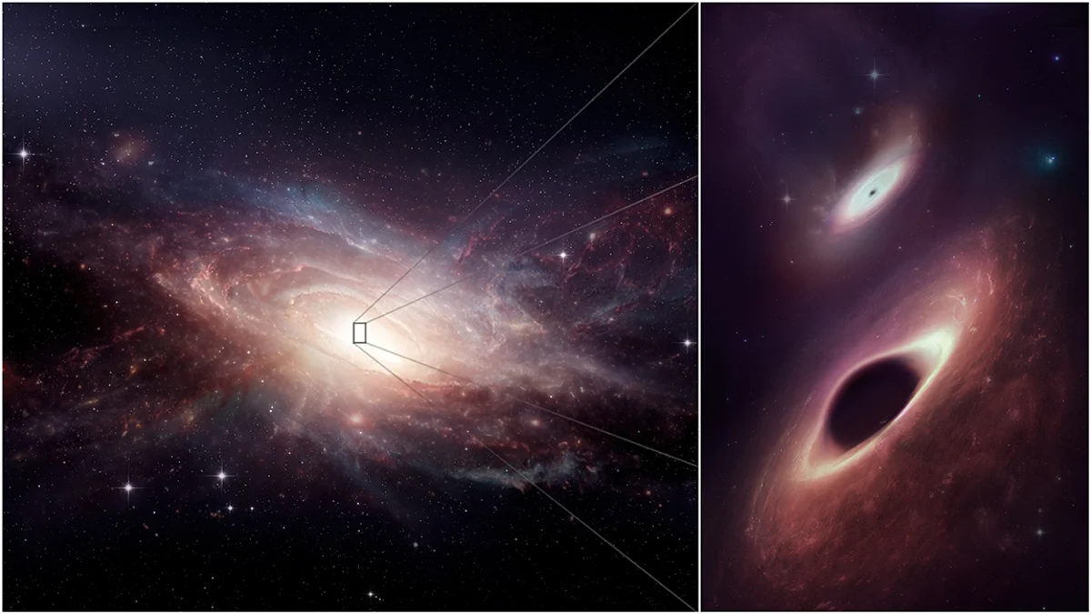 Supermasivní černá díra v centru galaxie