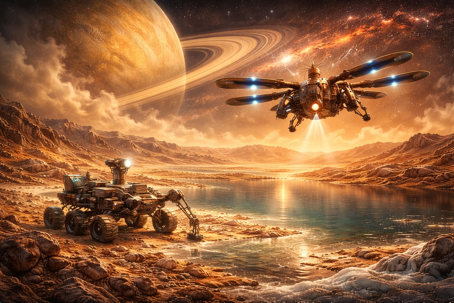 Titan, povrch a vrstvy vnitřní stavby