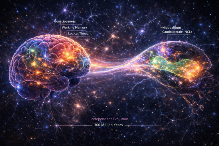 Vědomí u ptáků: jak mozek bez neokortexu řeší myšlení, paměť i pozornost