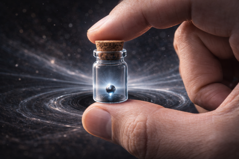 Schwarzschildův poloměr Země a hranice, kde by se planeta změnila v černou díru