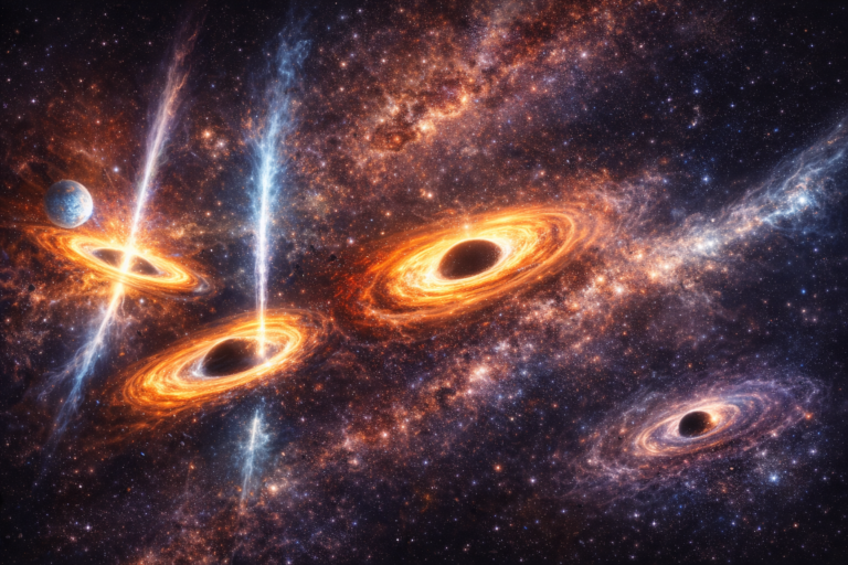 Typy černých děr: hvězdné, středně hmotné, supermasivní a primordiální. Jak vznikají a čím se liší