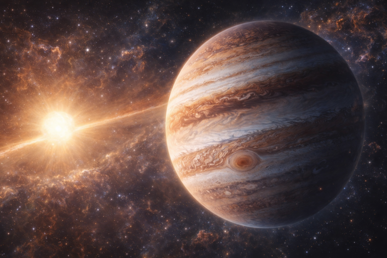 HD 100546 b: extrémní mladý super-Jupiter na hranici mezi planetou a hnědým trpaslíkem