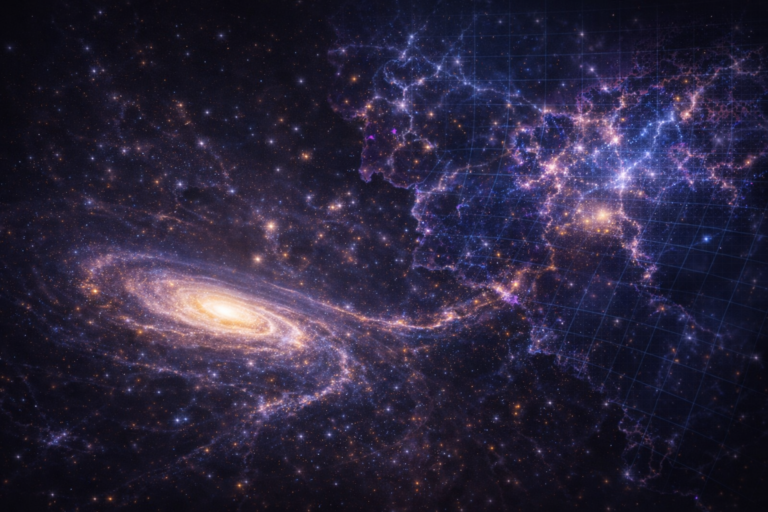 Jak temná hmota formovala vesmír: nejpřesnější mapa odhaluje skrytý gravitační skelet kosmu